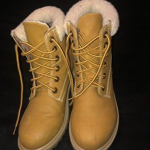 Cute high top fury boots